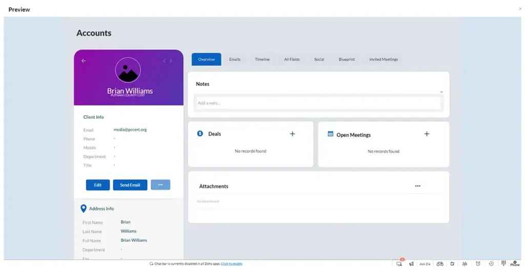 Zoho Crm Canvas