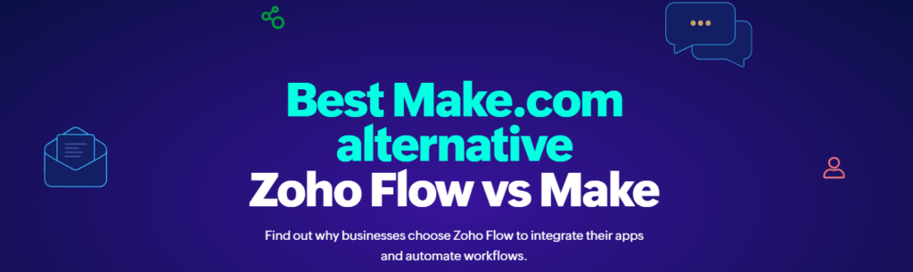 zoho flow vs make.com